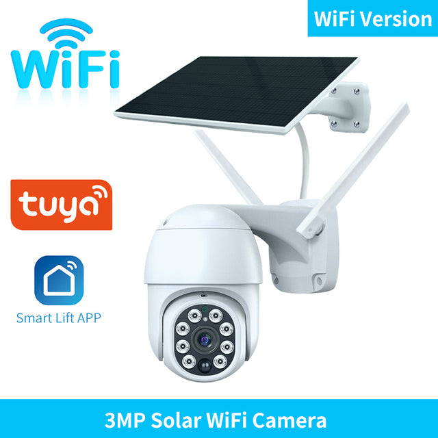 camara exterior solar tuya smart smartlife ip wifi full hd- 1080p