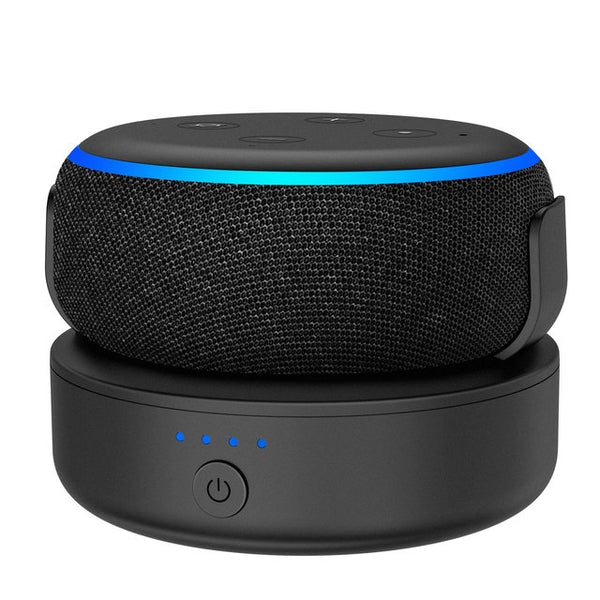 Smatree Portable Speaker and Battery Base for Echo Dot 2 Generation ( with  10200 mAh battery, power your Echo Dot 14--16 Hours)( Alexa  unlimited)-Smatree Gopro Accessory