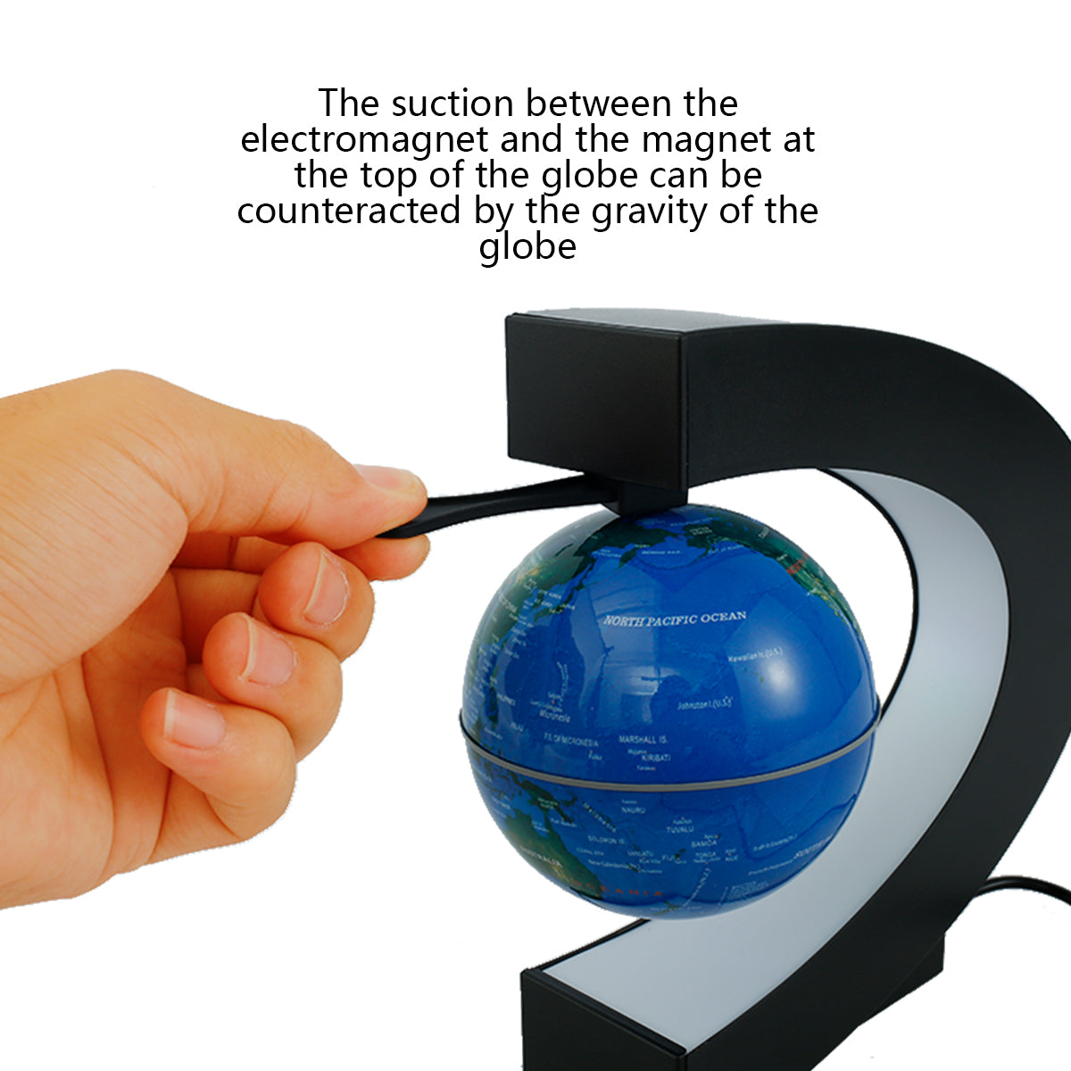 Dropship Magnetic Levitating Globe With LED Light; Cool Tech Gift